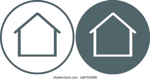 Startseite Symbol. Vektorillustration