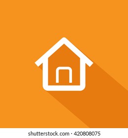 Home page isolated minimal single flat linear icon in color. Line vector icon for websites and mobile minimalistic flat design.