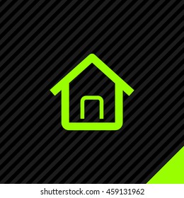 Home page isolated minimal single flat linear icon in color. Line vector icon for websites and mobile minimalistic flat design.