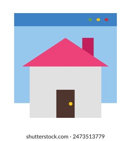 Startseite Vektorgrafik Flat Icon Design