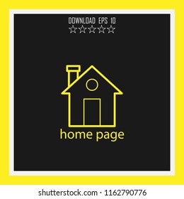 home page vector icon