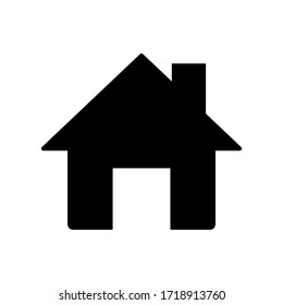 Home page vector icon. Home icon isolated on white background. House, building icon.