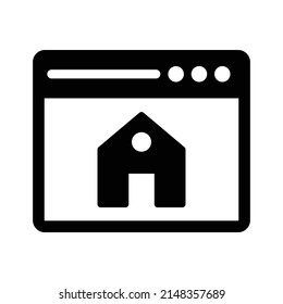 home page Vector icon which is suitable for commercial work and easily modify or edit it


