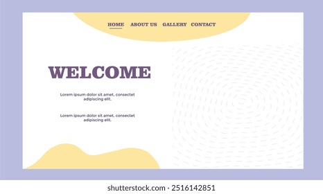 Home page welcome website vector stock
