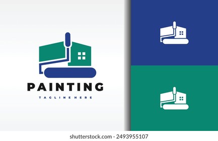 the home paint brush logo