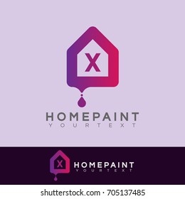 home paint initial Letter T Logo design