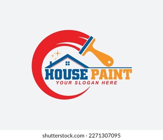 home paint logo design template