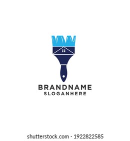 Logo-Design-Vektorgrafik-Element für Hausanstriche