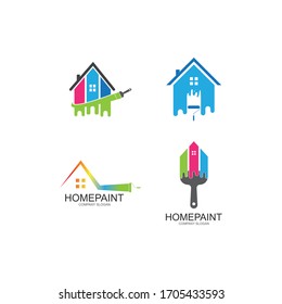 
Home Paint Logo Vector Template