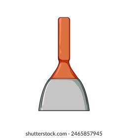 home paint scraper cartoon. blade old, hammer line, er removing home paint scraper sign. isolated symbol vector illustration