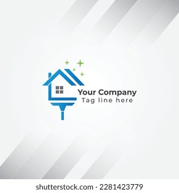 Home paint unique logo design