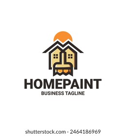 home paint vector logo design