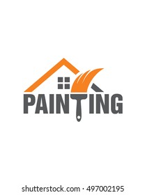 Paint Home Sign Icon Painting Tool Stock Vector (Royalty Free) 430761376