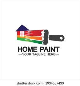 Home Painting Vector Logo Designhome House Stock Vector (Royalty Free ...