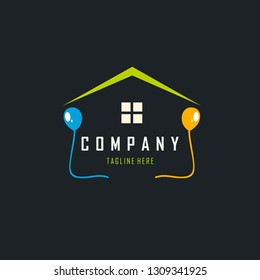 Home Party Child Abstract Creative Modern Business Logo