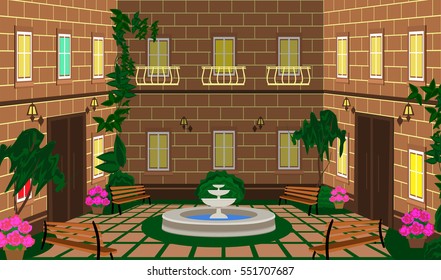 home patio background