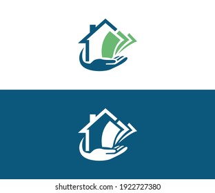 Home Pay Logo Template Design Vector, Emblem, Design Concept