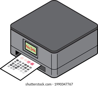 Home PC printer multifunction device (out of ink)