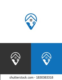 Home personal training logo design template.