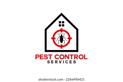 Home pest control logo concept template