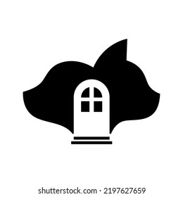 home pet logo design concept
