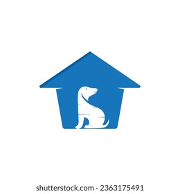 home pet logo design illustration.