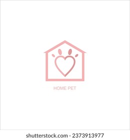 home pet logo icon vector
