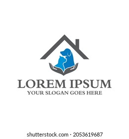 home pet logo , veterinary logo