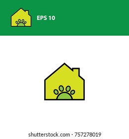 Home pet logotype