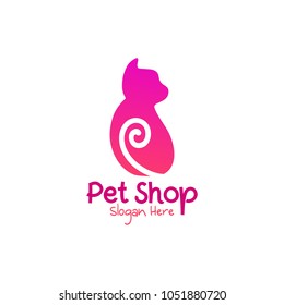 Home Pet Shop Logo Icon Template Design. Vector Illustration