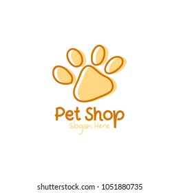 Home Pet Shop Logo Icon Template Design. Vector Illustration