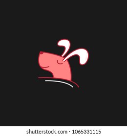Home pet shop logo icon design template. Animal care vector illustration