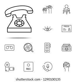 Home Phone Icon Media Press Icons Stock Vector (Royalty Free ...