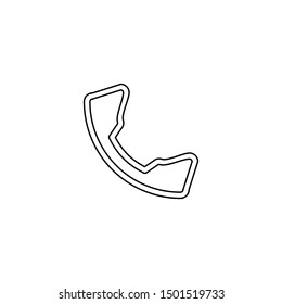 Home phone icon. Support service symbol