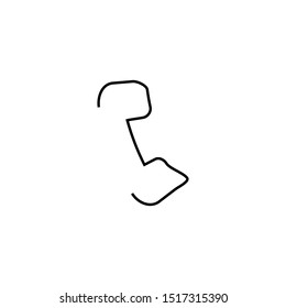 Home phone icon. Support service symbol