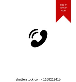 Home phone, ringing, phone call, telephone vector icon