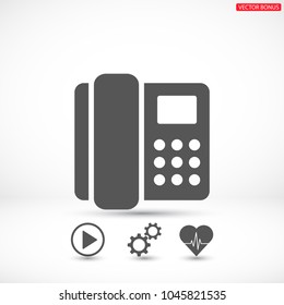 Home phone  vector icon