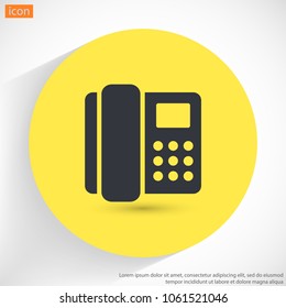 Home phone  vector icon