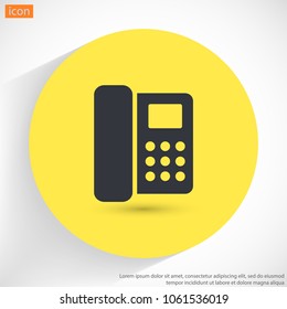 Home phone  vector icon