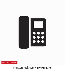 Home phone  vector icon