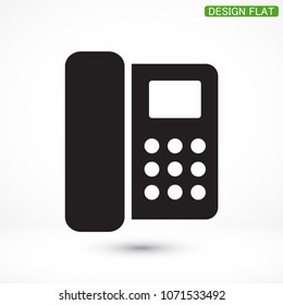 Home phone  vector icon