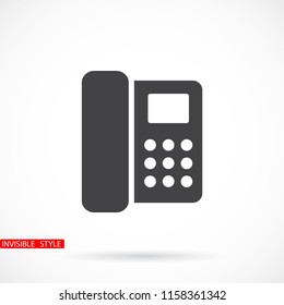 Home phone  vector icon