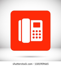 Home phone  vector icon