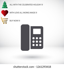 Home phone  vector icon