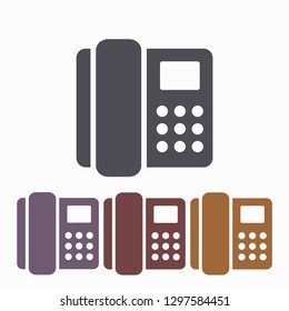 Home phone  vector icon