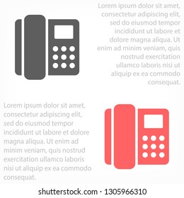 Home phone  vector icon