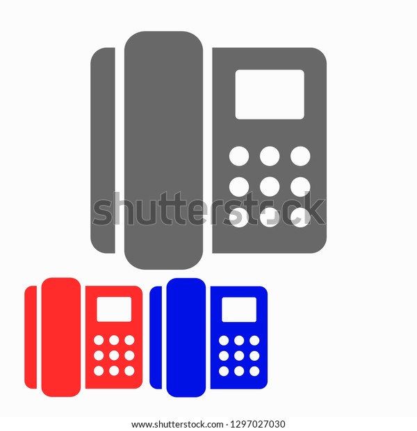 Home Phone Vector Icon Stock Vector (Royalty Free) 1297027030