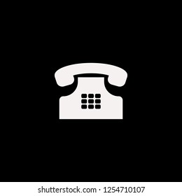 Home phone vector icon. flat Home phone design. Home phone illustration for graphic 