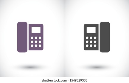Home phone vector icon , lorem ipsum Flat design