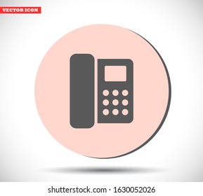 Home phone vector icon , lorem ipsum Flat design